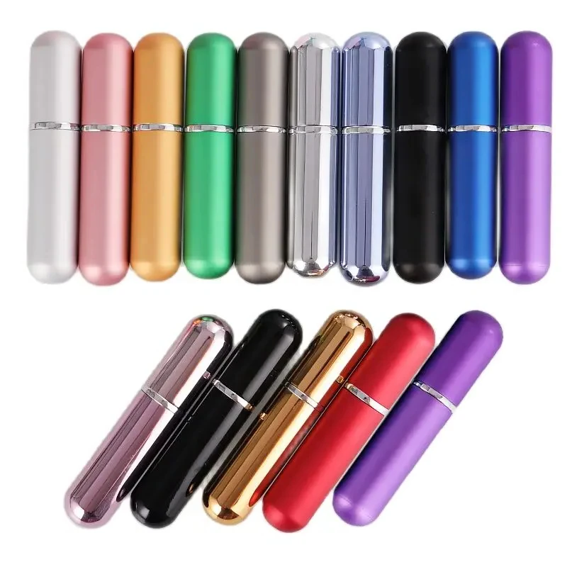 

5ml Refillable Perfume Bottle Mini Aluminum Perfume Spray BottleContainer with Empty Atomizer Bottles For Travel