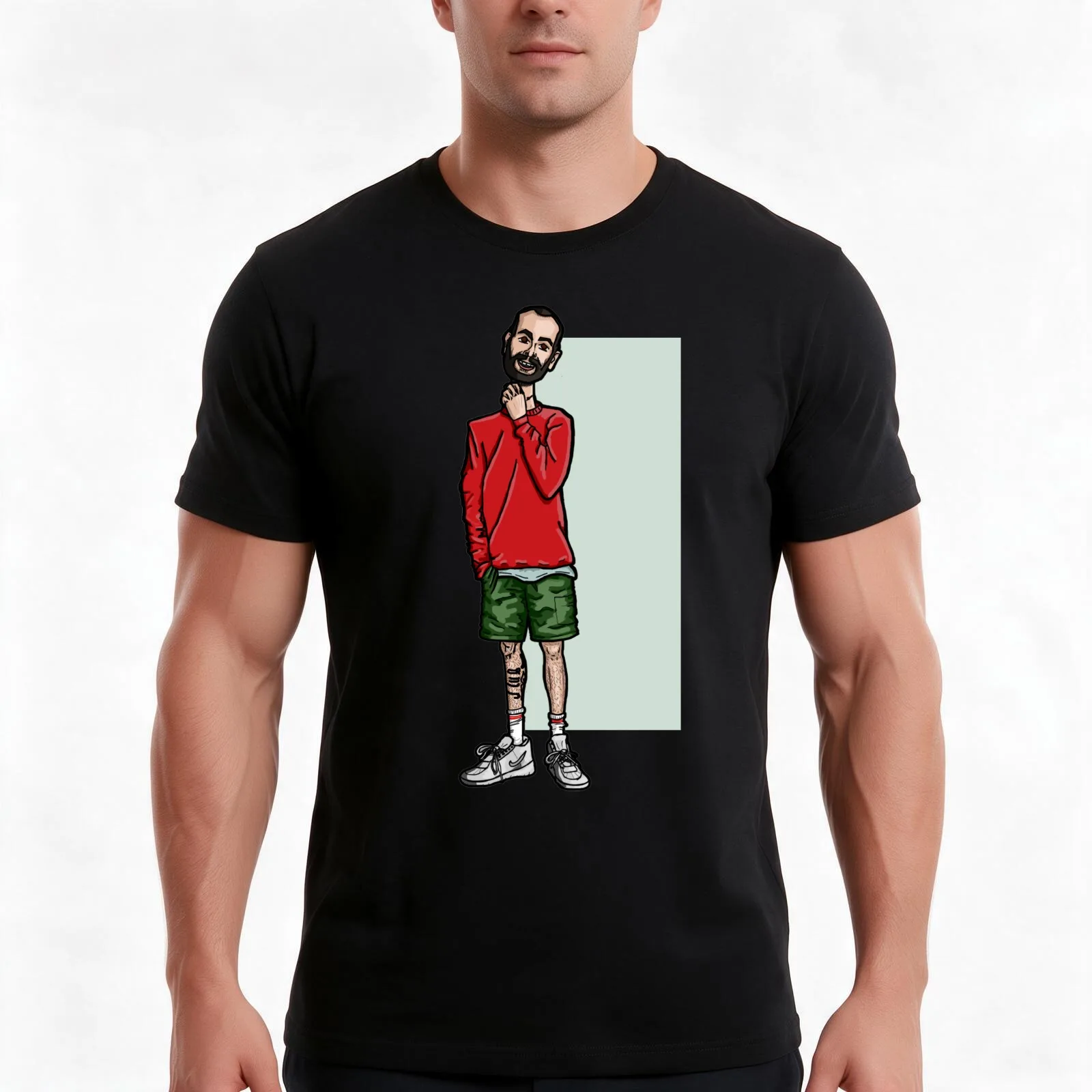 Joseph Gilgun T-Shirt, Summer Casual Cotton Tee, Oversized Streetwear Tops, Vintage Graphic Print, Loose Fit Short Sleeve
