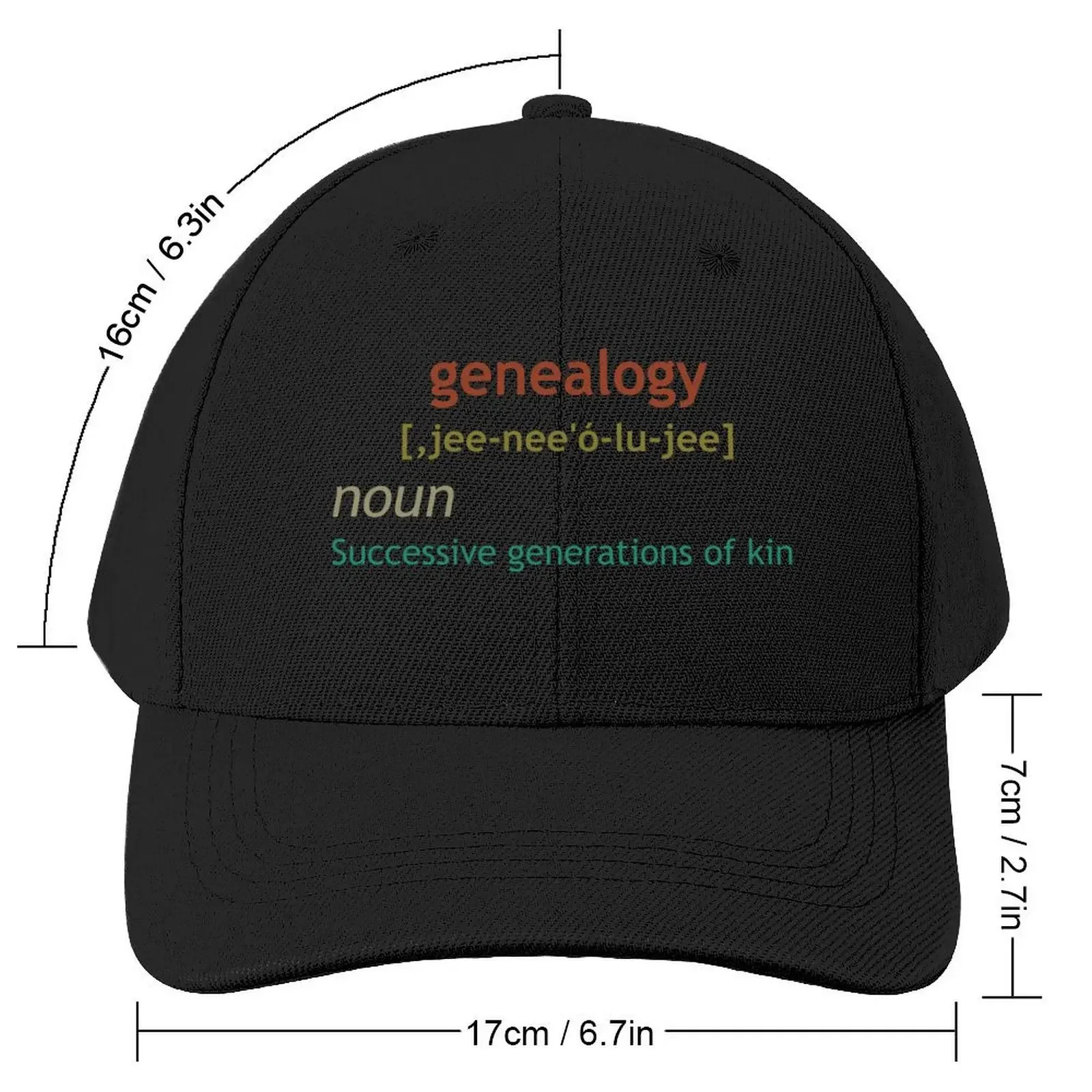 Genealogy Definition Baseball Cap fishing hat Visor Hat Man Luxury Military Cap Man Men Hats Women's