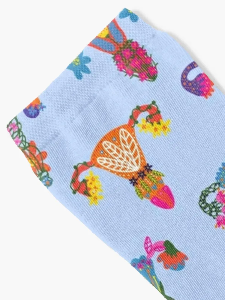 Uterus and ovaries Pattern Galore Socks Basketball Socks