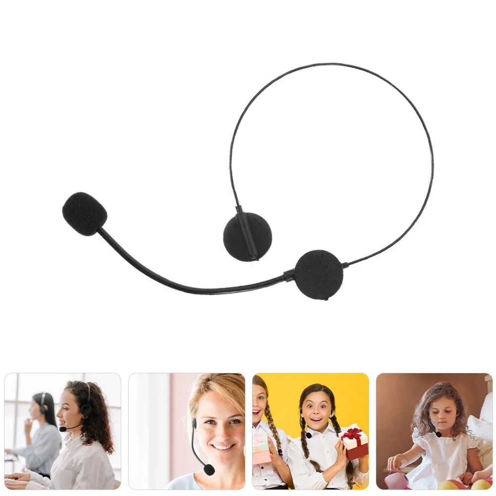 

5Pcs Microphone Headset Prop for Singers Realistic Design Lightweight Vivid Colors Stage Party Cosplay Halloween Masquerade Rock