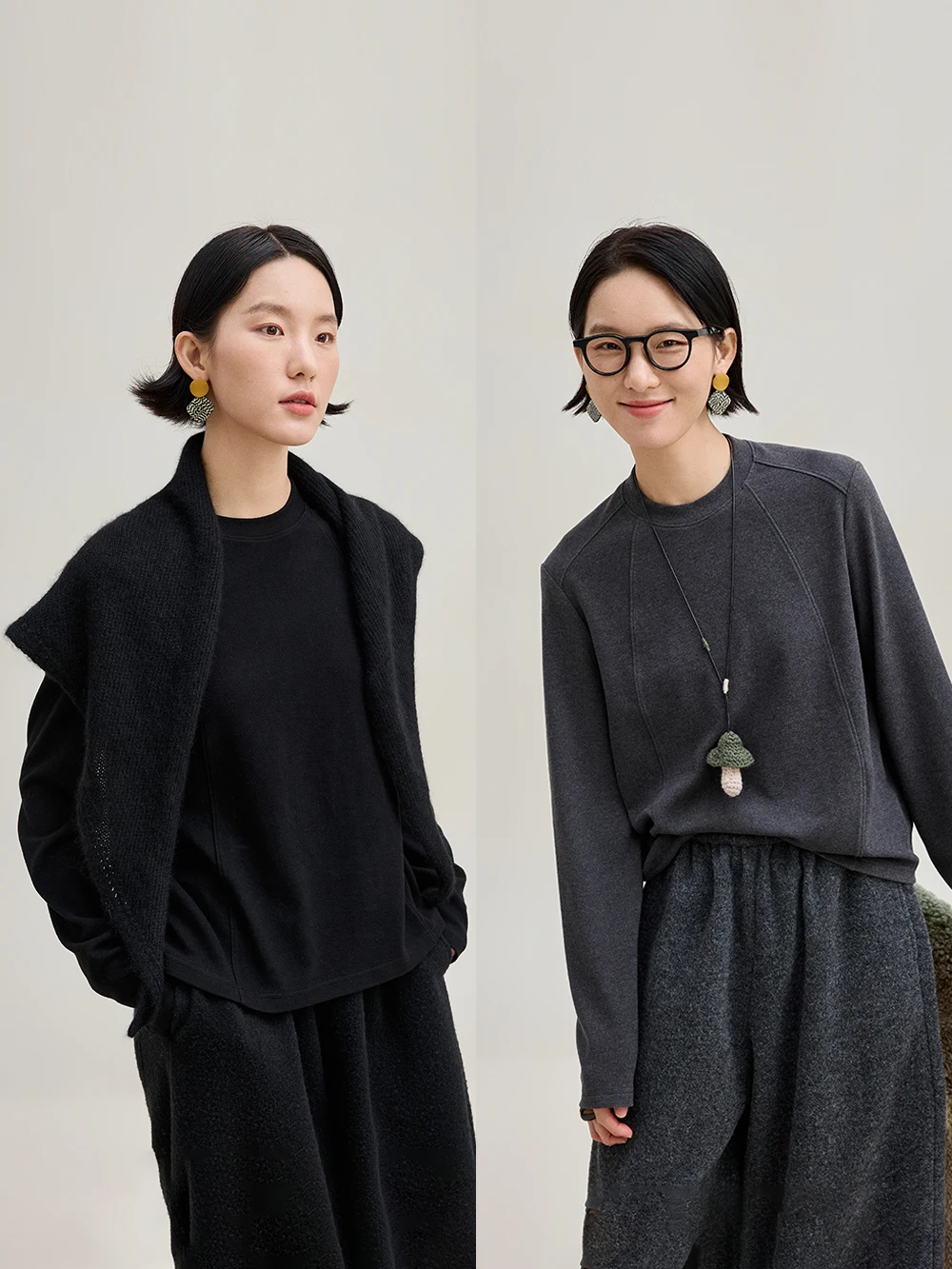 

Мягкая, приятная к телу футболка с длинным рукавом и круглым вырезом из смесовой шерсти и лиоцелла, моющаяся, базовая, для женщин, комфортная посадка