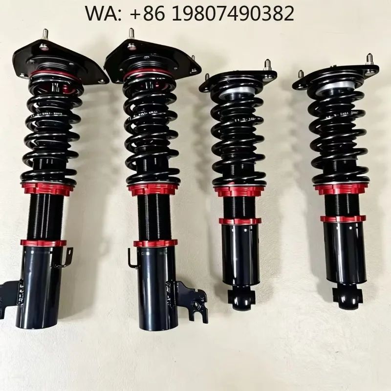 

GTI Sport Black Coilover Suspension Upgrade Shocks, Firmness Adjustable Steel Dampers, Urban Circuit Dual Use Chassis Parts