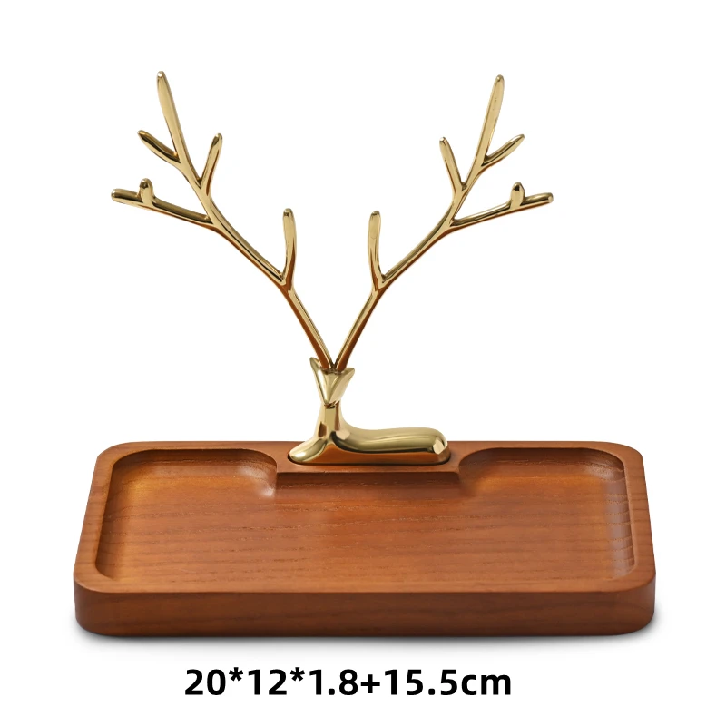 Oirlv Original Holz Display Tablett Organizer Für Schmuck Massivholz Schmuck Ständer Tablett Natürliche Holz Schmuck Organizer Tablett Set