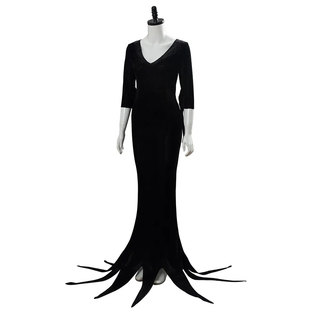 Morticia Costume Dress Cosplay Outfit Dress Suit Uniform