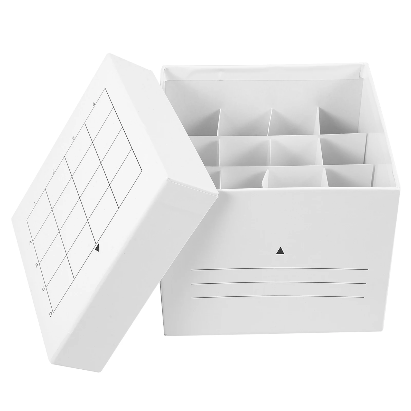 

50ml 16-Grid Tube Paper Box for Laboratory Sample Storage Freezer Microcentrifuge Holder Cryogenic Container