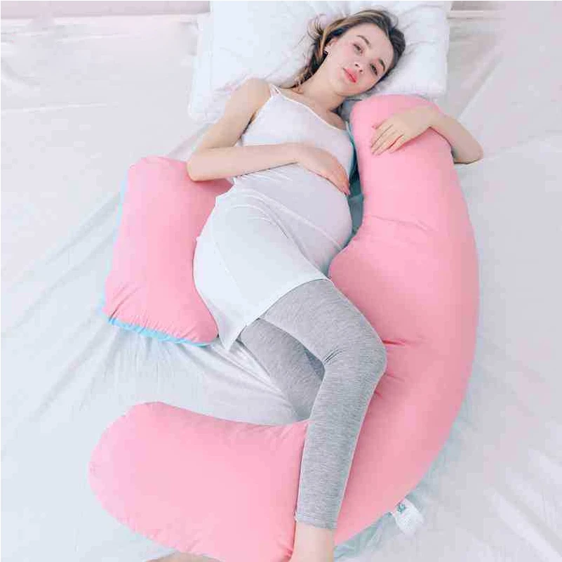 Almohada de lactancia para mujer, funda de cojín multifunción para maternidad y bebé recién nacido, para dormir de lado durante el embarazo