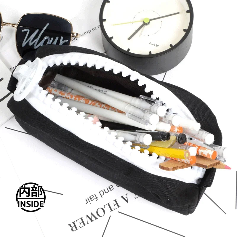 Anime Game Night Fork Generator, Xiaoo 19x9x6cm, Grande Capacité, Polyester, Fermeture Éclair, Sac à Stylo Imprimé, Cadeau