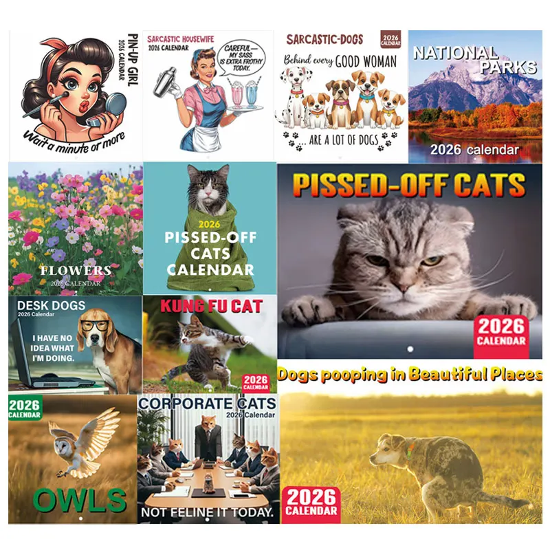 

2026 Pissed - Off Cats Calendar: Hilarious Grumpy Cat Photos with Sassy Quotes, Perfect Gift for Cat Lovers & Humor Enthusiasts,