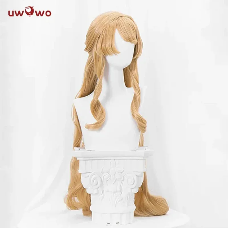

zizi 2025 UWOWO Genshin Impact Navia Fontaine Cospaly Wig Light Yellow Long Hair