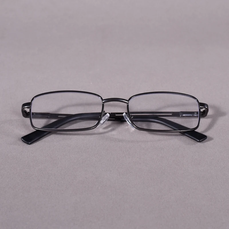 Anti-Blaulicht-Lesebrille für Männer, Metall, großer Rahmen, Leser, Lupe, Presbyopie-Linse, Brillen, Dioptrien + 1,00 + 150 + 200 – Detail 10