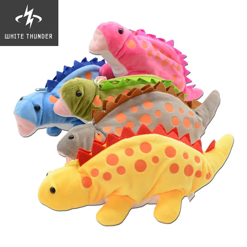 pencil case kawaii Plush High capacity school supplies Animal dinosaur gran capacidad bag papeleria material kalem kutusu cute