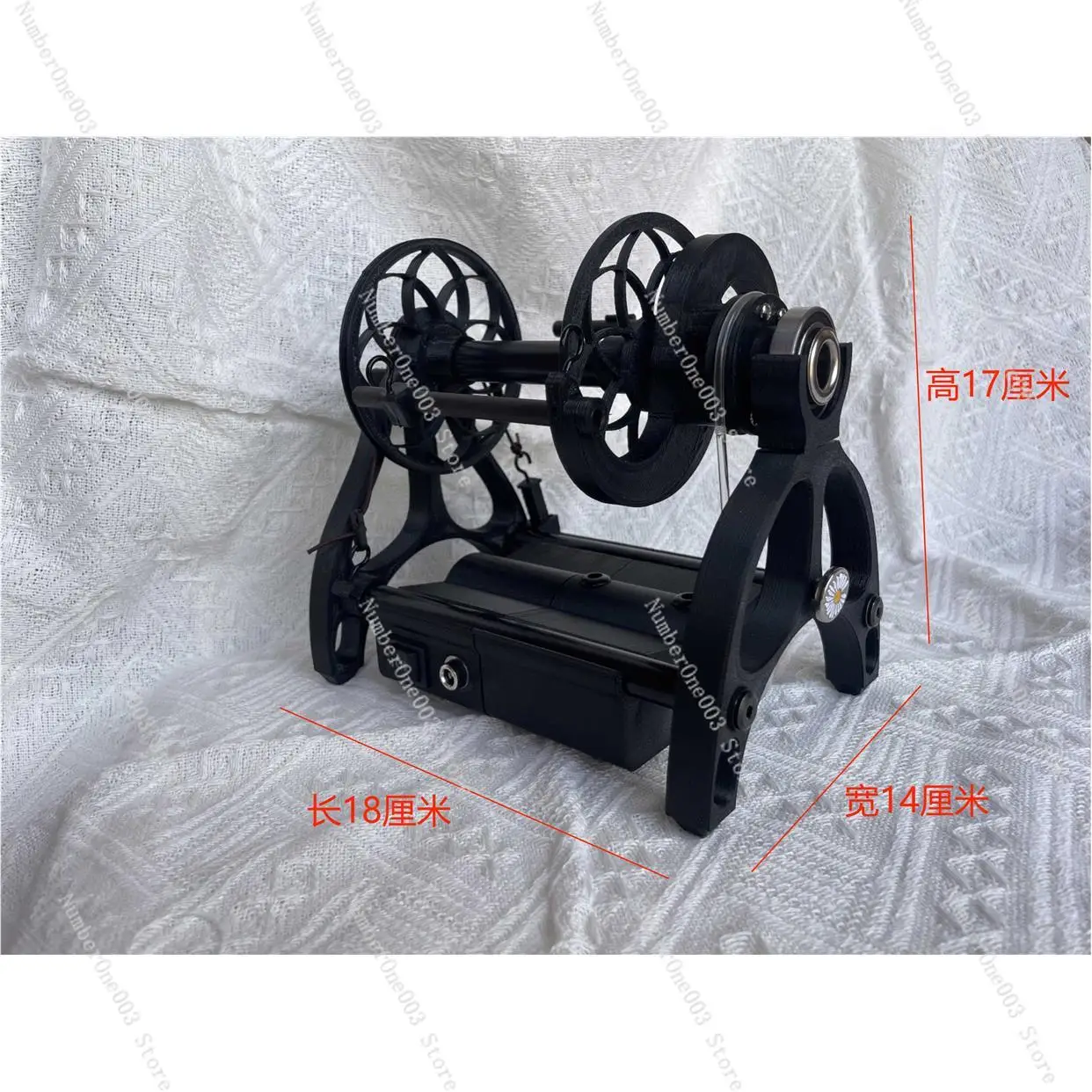

Household Mini Electric Spinning Wheel Installation-free Speed Adjustable 12V Textile Dog Hair Wool Cotton Single Strand Wool