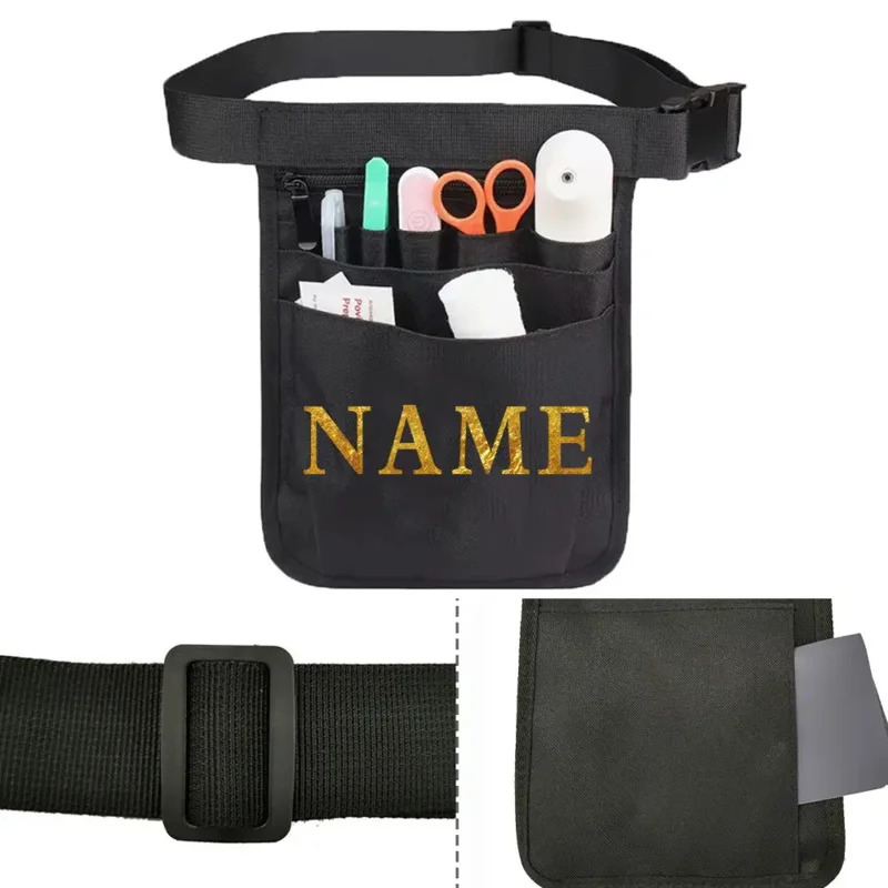 Настраиваемая черная поясная сумка