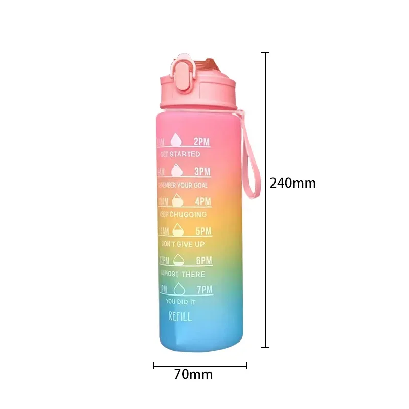 모티브 스포츠 물병, 누수 방지 음료수 병, 야외 스포츠 여행 주전자, 800ml