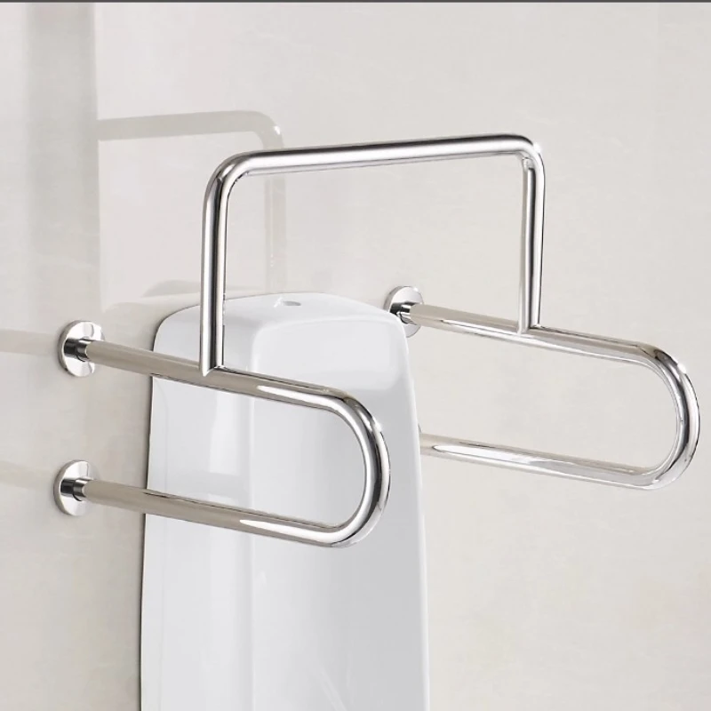 

Stainless Steel Toilet Grab Bar - Heavy-Duty Anti-Slip Bathroom Safety Handrail for Elderly , Extra Thick Wall Mounted Support
