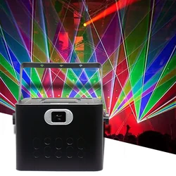 30Kpps Professional 15W ILDA RGB Animation Laser Light Christmas DJ Disco Party Ball Light Remote Control Effect Projector DMX