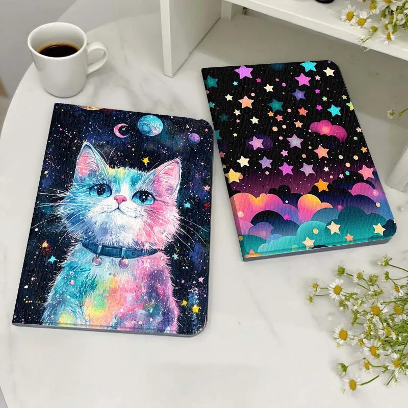

Чехол для планшета с мультяшным рисунком Starlit Sky Cat, подарок для Xiaoxin Lenovo Tab Pad K11 K10 M10 P11 3rd Plus Pro Legion Y700 Y900 Gen4 2