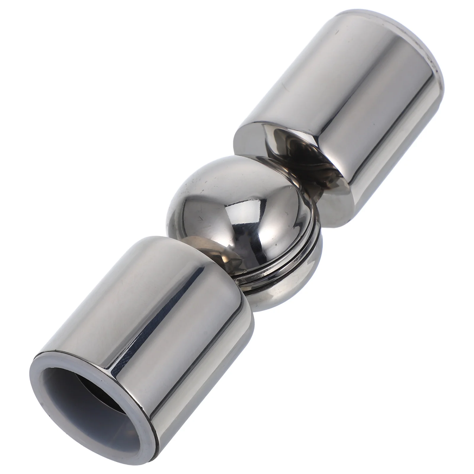 

1pc Stainless Steel Pipe Connectors Adjustable Elbow Joint For Glass Door Corner Rods Tube Fitting Hinged Metal Connector