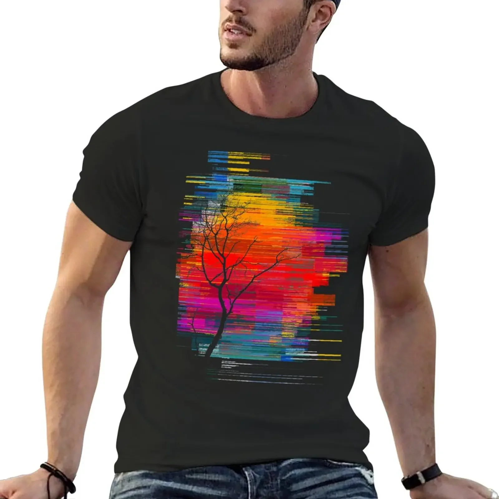 Sunset Fusion T-Shirt boys whites graphics mens t shirts