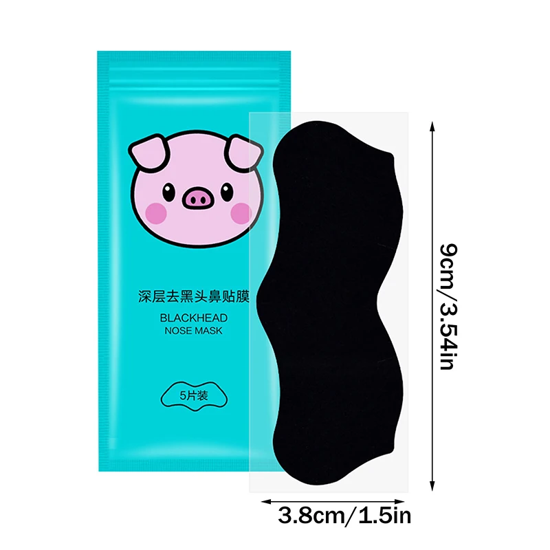 5/15/25/50 pièces charbon de bambou élimination des points noirs nez pores bandes nettoyage en profondeur pores propre acné nez soin masque Patch peau lisse