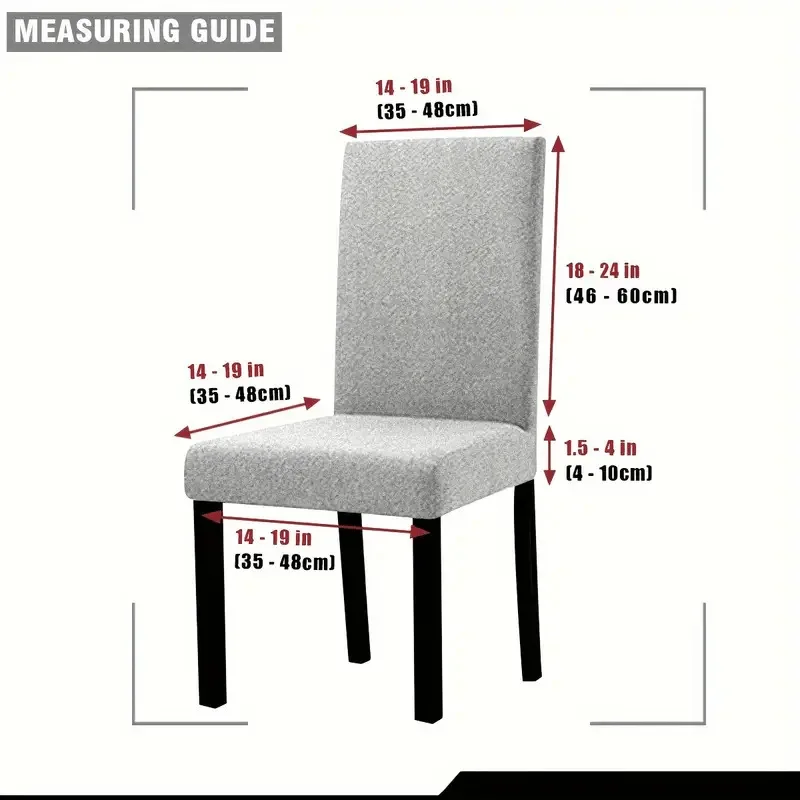 2/4 قطعة عيد الميلاد سانتا كلوز نمط مطبوعة أغطية كراسي مرنة ، تغطية كاملة كرسي الطعام أغطية ، ديكور جو عطلة #3