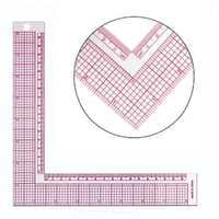 Règle de courtepointe en plastique pour patchwork de couture, artisanat de coupe de vêtement 3
