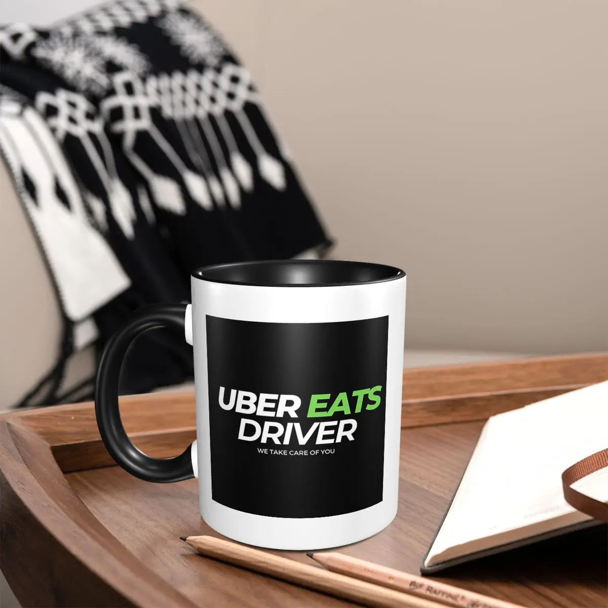 

Uber Eats Driver Logo Food Delivery Driver Кружка Забавные керамические кофейные чашки Чайные кружки Молочная чашка Посуда для напитков Подарки для женщин и мужчин