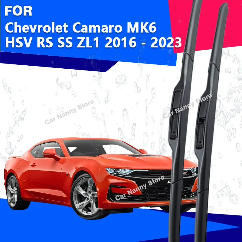 

Щетки лобового стекла для Chevrolet Camaro MK6 HSV RS SS ZL1 2016-2023 Автомобильные дворники Резиновая полоса Стеклоочистителя из мягкой резины