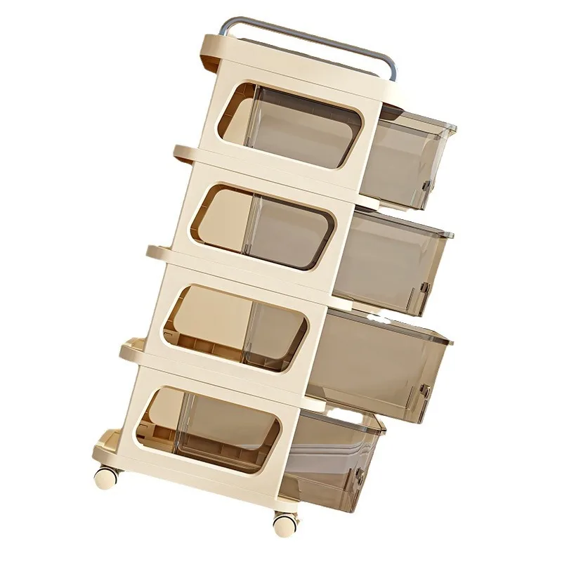 

trolley rack simple household goods storage cabinet drawer type removable snacks toy finishing storage rack