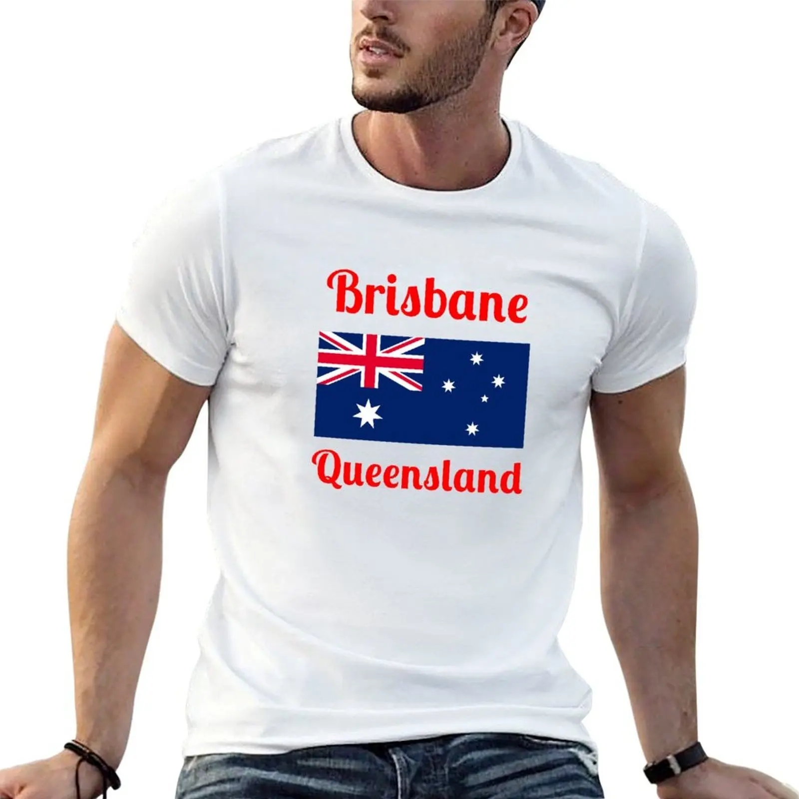 

Brisbane Australia (Queensland) - Stylish Prints, T-Shirt t shirt man designer anime t shirts oversize T-Shirt