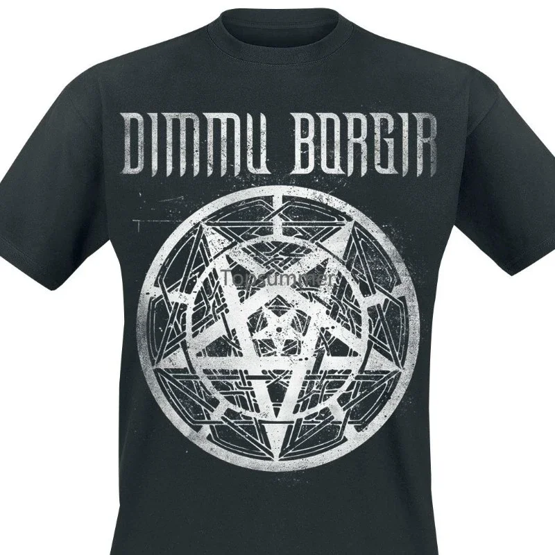 Men T Shirt Pentagram Logo Dimmu Borgir Funny T Shirt Novelty Tshirt Women