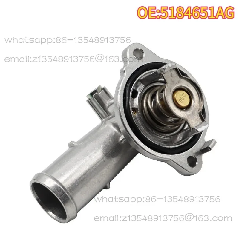 

High quality New For 5184651AG 2018 2011-2020 3.6L Coolant Aluminum Thermostat Housing