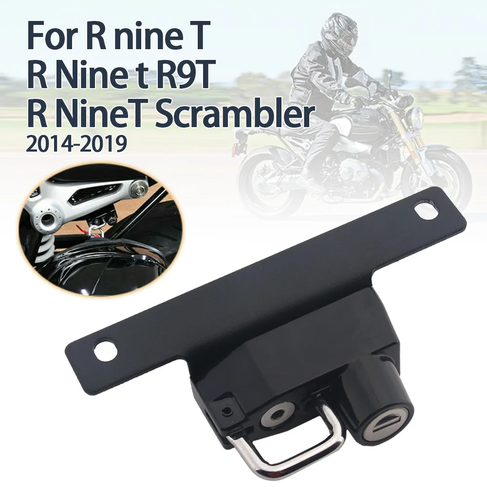 For BMW R9T R NineT Scrambler RNineT R NINE T Motorcycle Accessories R 9T Helmet Lock Left Side Anti-theft Security with 2 Keys