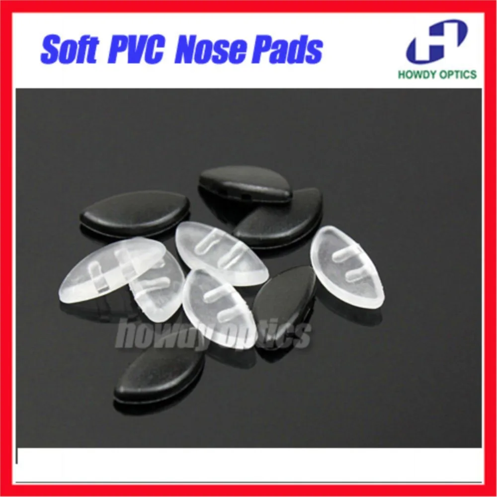 

20pieces=10pairs Free Shipping Quality soft PVC nose pad for optical eyeglass frames Por sunglasses