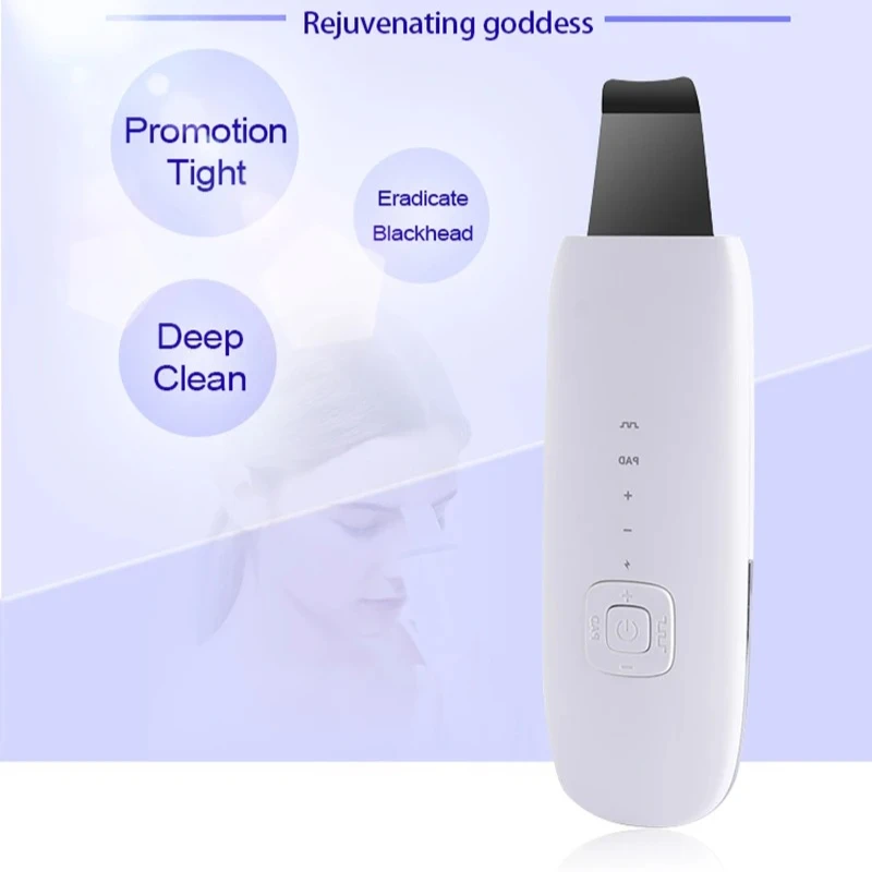 Mais novo portátil profissional inovador iônico ultrassônico purificador da pele facial pele morta peeling máquina de beleza para esfoliantes
