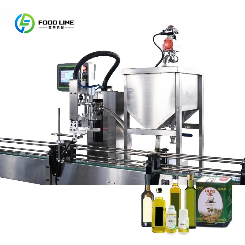 Customized Fully Automatic High-efficiency Small Olive Oil Quantitative Production Line Liquid Filling Machine