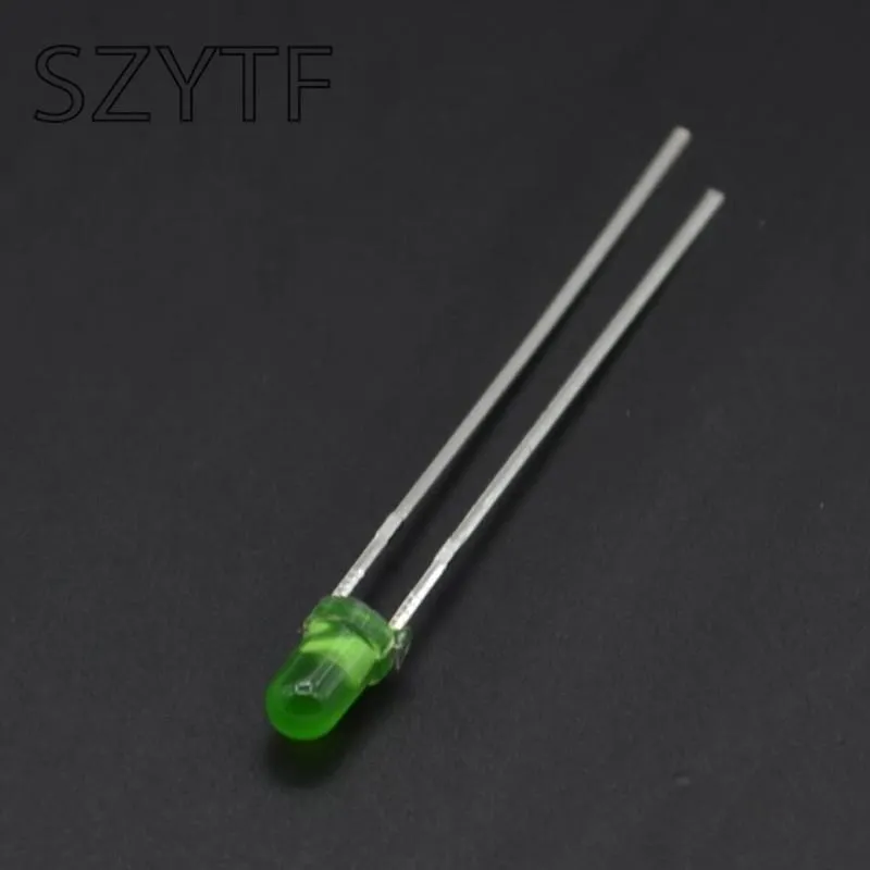 100PCS/lot 3mm LED Diode Kit 3 mm Light Emitting Warm White Green Red Blue Yellow Orange Purple UV Pink LED DIY