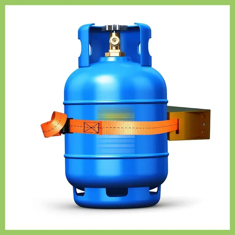 

2 шт. держатель бака с пропаном, настенный кронштейн для баллона, кронштейн для газового баллона, прочный газовый баллон из АБС-пластика с винтами