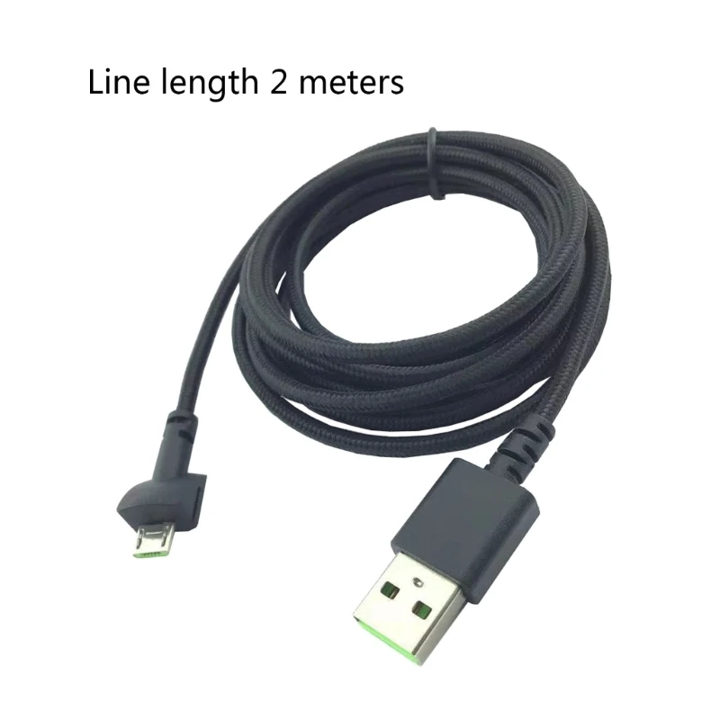 Nylon Braided Micro USB Charging Cable For Razer Seiren Mini Microphone High Speed Micro USB Wires Microphone Cord Replacement
