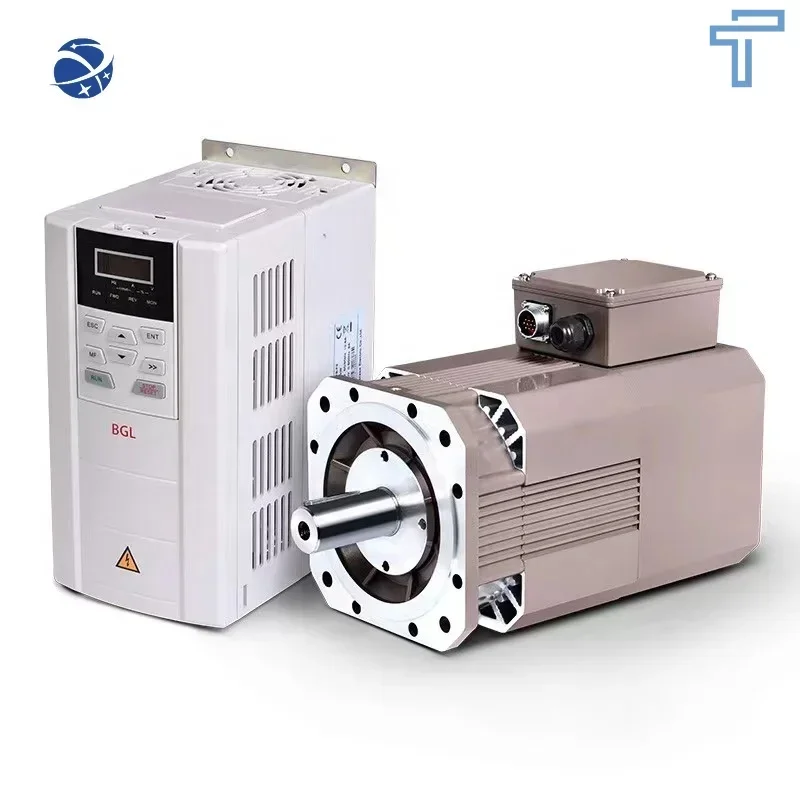 Spindle use servo motor 11kw 380v max speed 8000rpm servo motor with encoder rated speed 1500rpm spindle motor