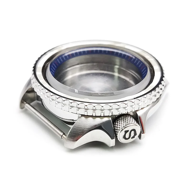 Sk 007 Sostituisci la cassa 42 mm x 13 mm Accessori per la cassa dell'orologio con acciaio 316L e specchio in zaffiro con quadrante da 28,5 mm e NH36/NH36