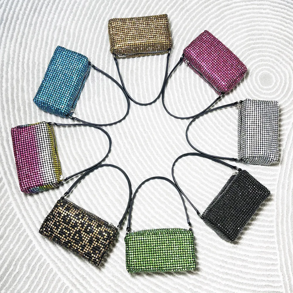 

Women's Party Bag Banquet Shoulder Bag Handmade Rhinestone Armpit Bag Shoulder Handbag Women's Bag Wedding Party Bag