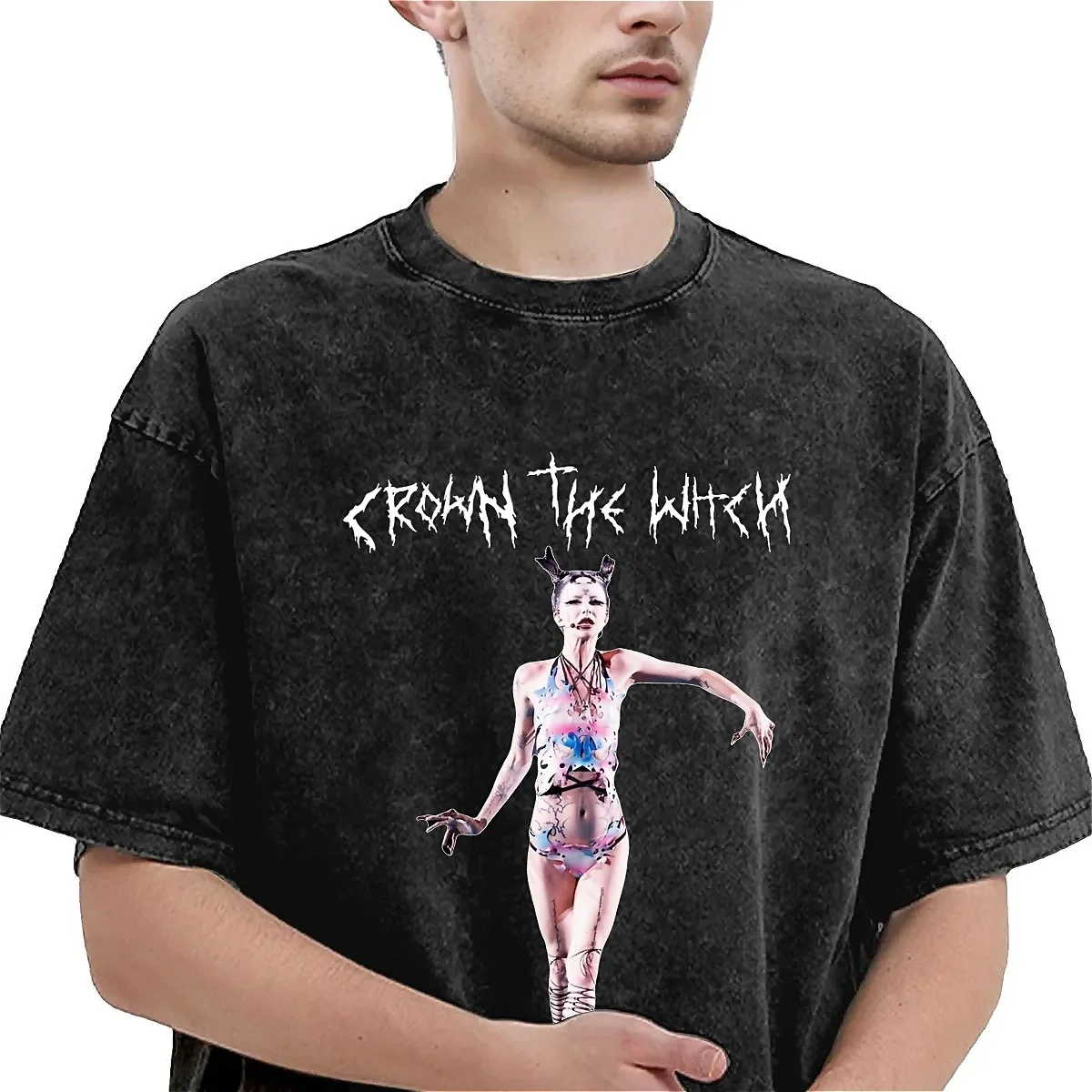 Bambie Thug Crown The Witch Eurovisions 2024 T Shirt Beach Ireland Singer T-Shirts Tshirt For Men Women Short-Sleeve Top Tees