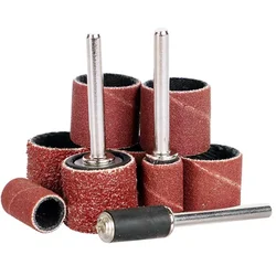 80 120~600 Grit 50/100Pcs Sanding Band Drum Sleeves + 2Pcs Sand Paper Drill Bit For Dremel Rotary Tools Drill Nail Woodworking