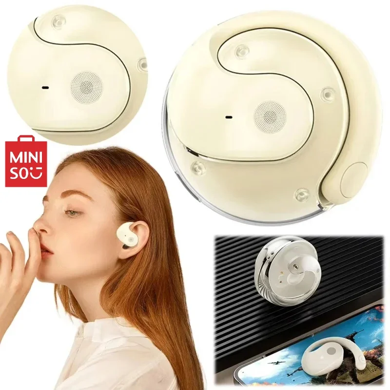 MINISO Wireless BT Translation Earbuds Real-time Translation 115 Languages Translation Device Earphones For Travel Business New