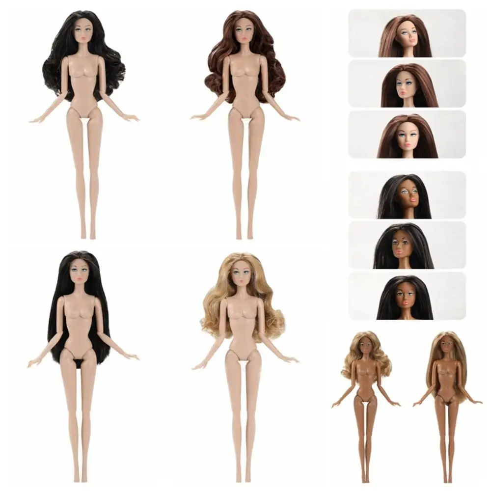 

Fashion European Supermodel Nude Doll Curly Hair Dark Skin 1/6 Doll Model 32cm Movable Action Figure Body Doll Accessories