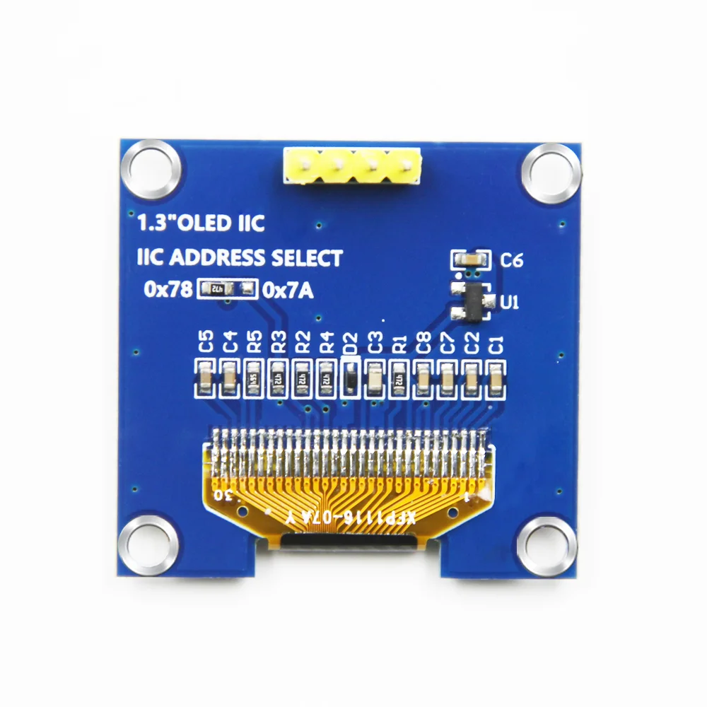 1.3 Polegada SH1106 Rodada IPS SPI Módulo LCD Tela de Exibição do Painel para Arduino ESP32 Raspberry Pi STM32 CH32 C51