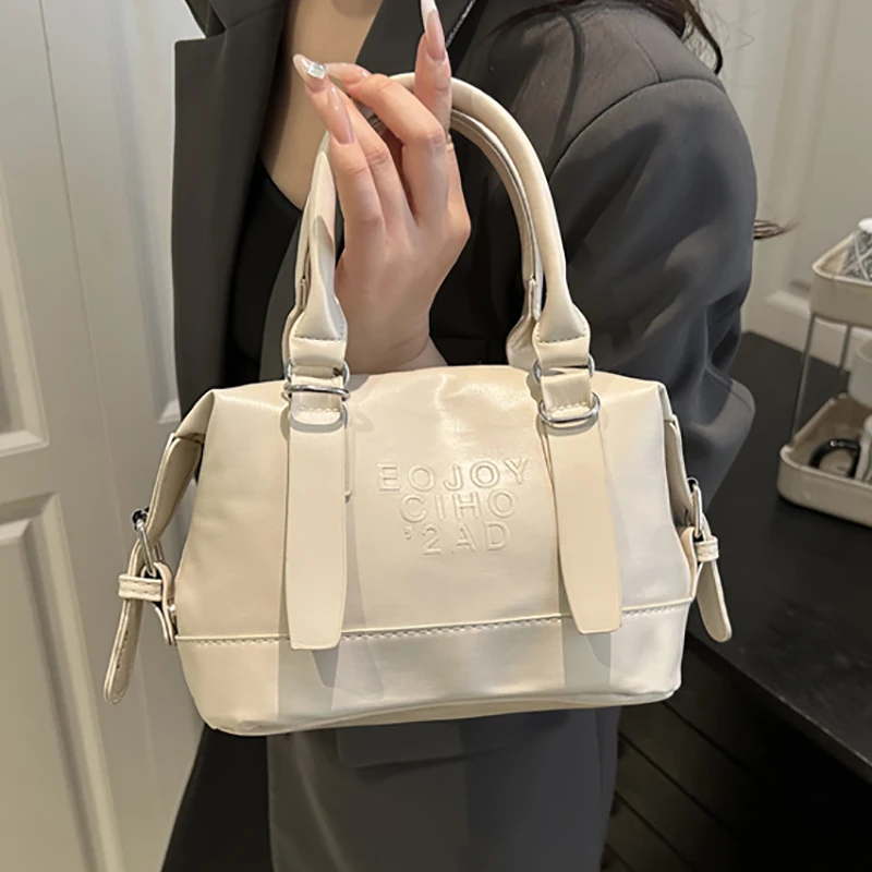 

Faionable Commuter Women's Handbag Casual oulder Crossbody Bag Sli PU Leather Soft Texture Versatile Single Shoulder Bag