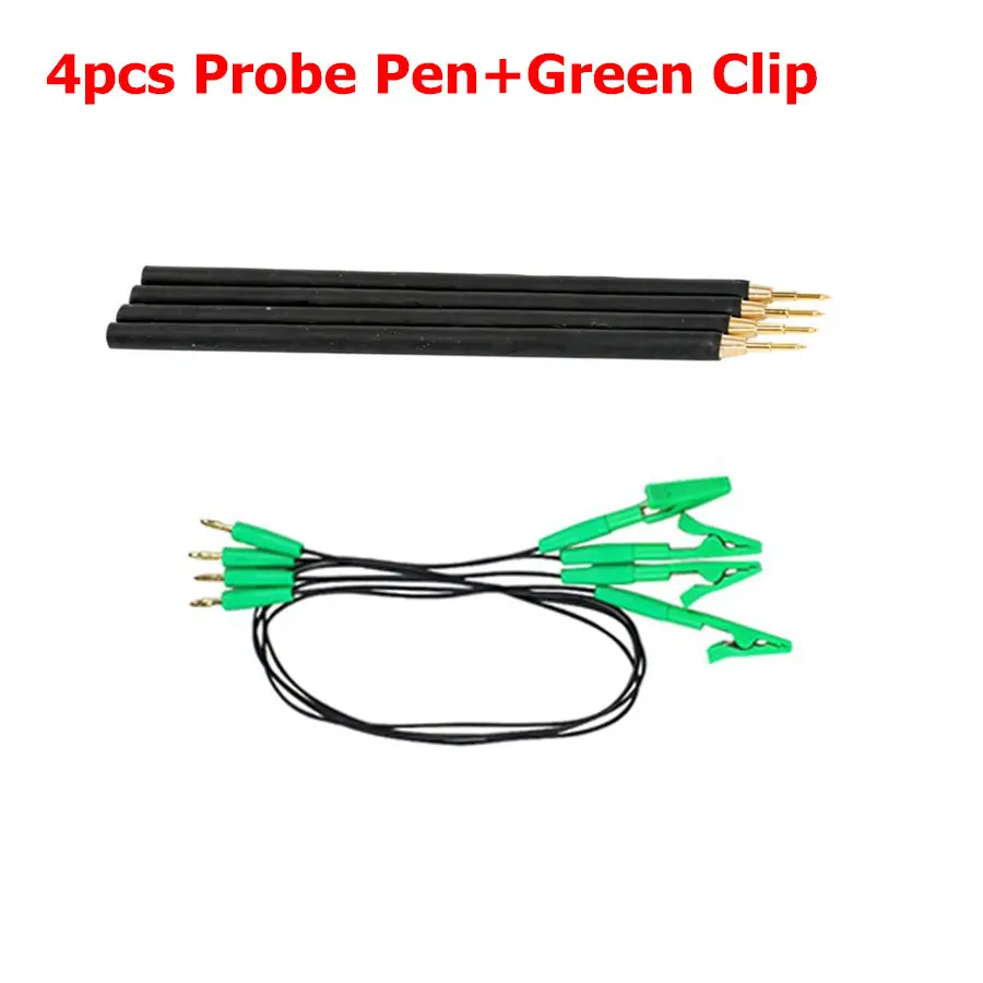 High Quality 4pcs Probe Pen Used Together With Stainless BDM Frame Replace Probe Pen Gold Pin With LED BDM Frame Add Green Cable